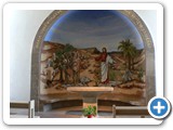 Magdala, Mosaikkapelle mit der Darstellung Jesu und Magdalena